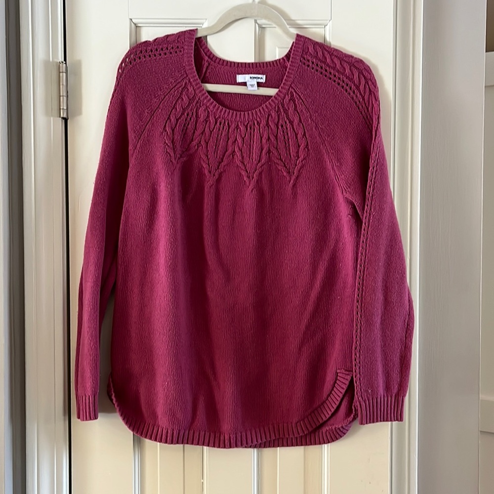 Sonoma Size M Pink Sweater